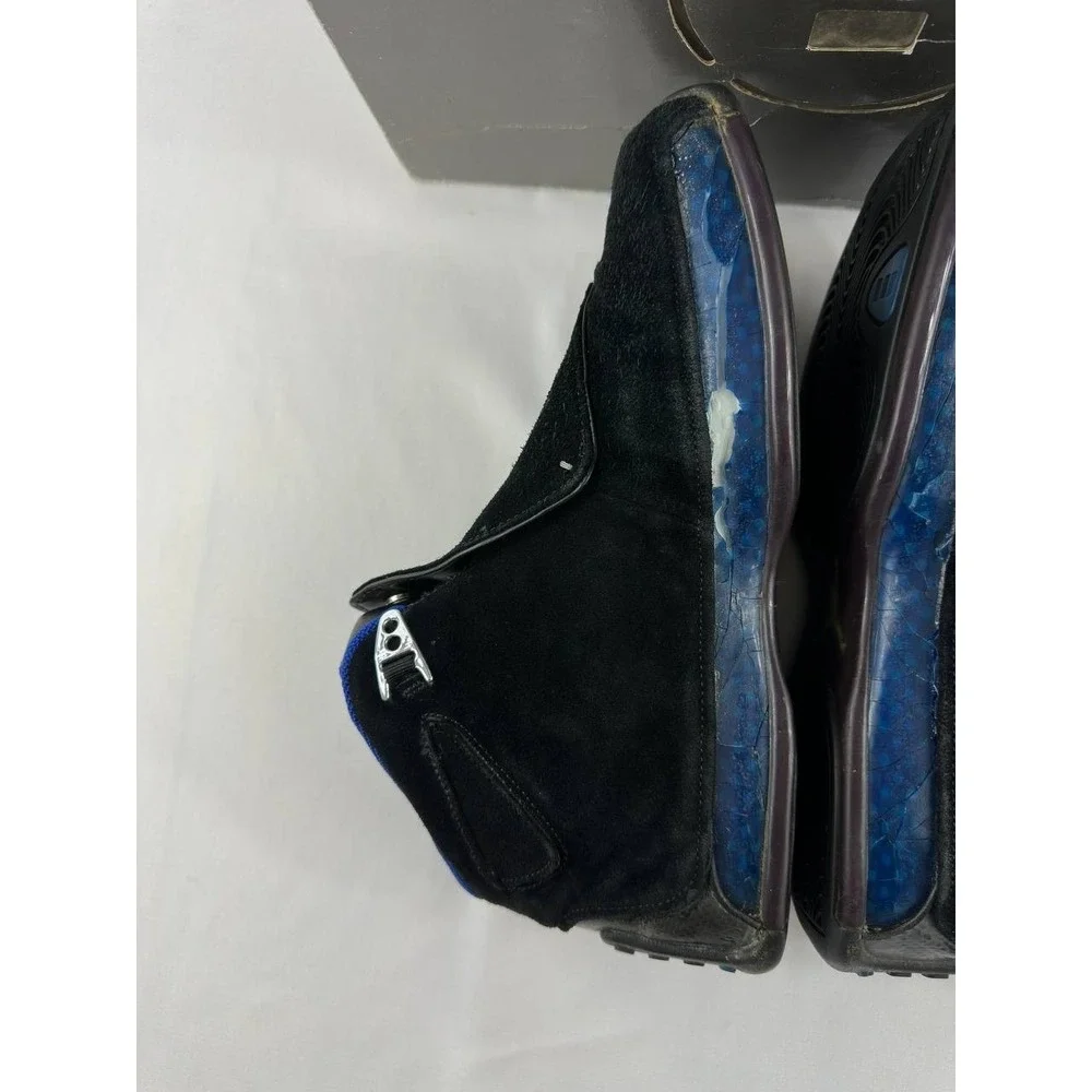 Nike Air Jordan 18 OG 'Black Sport Royal' 2003 305869-041 Men's Size 9.5
